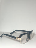 Black & Gold Frame Glasses