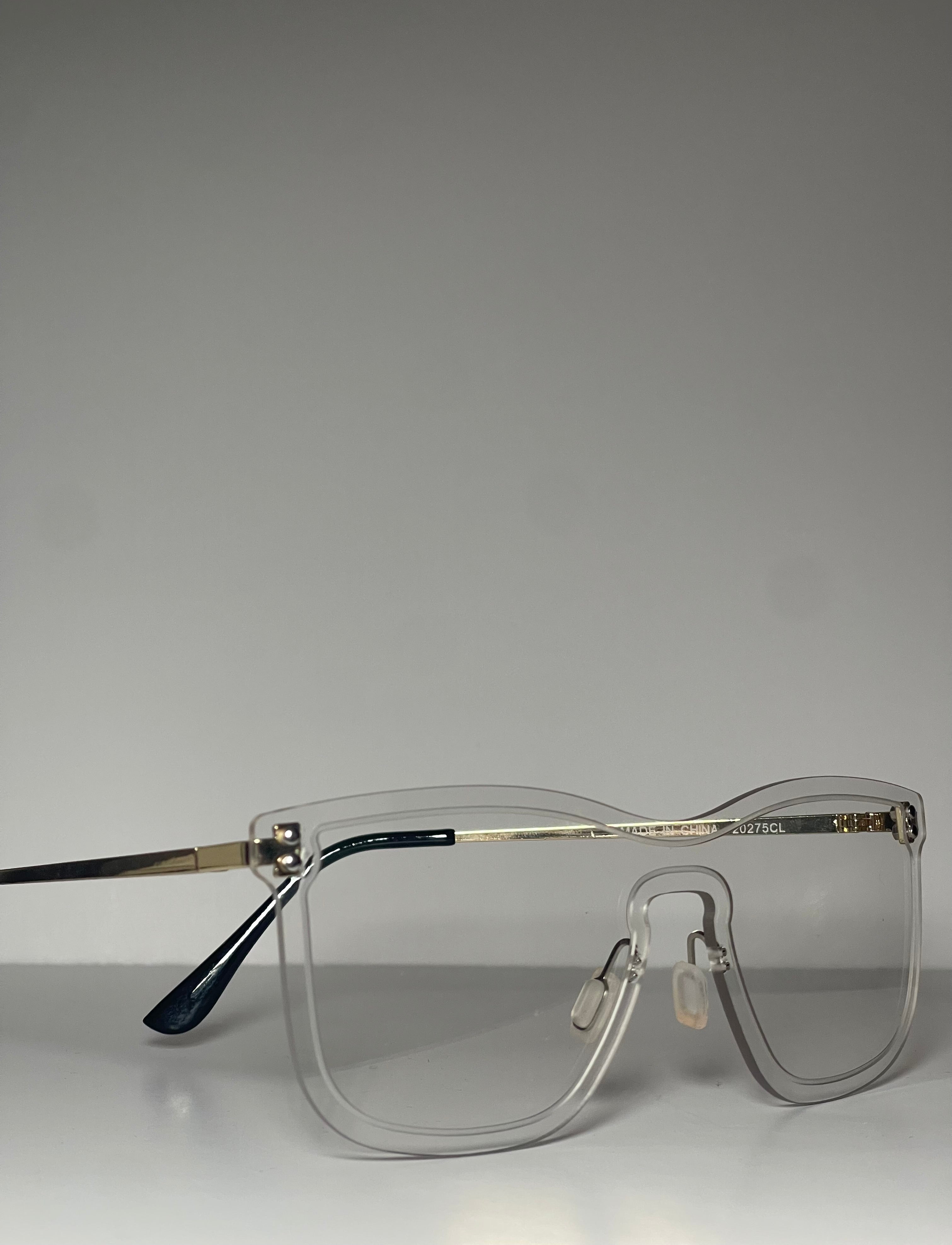 Clear & Gold Frame Glasses